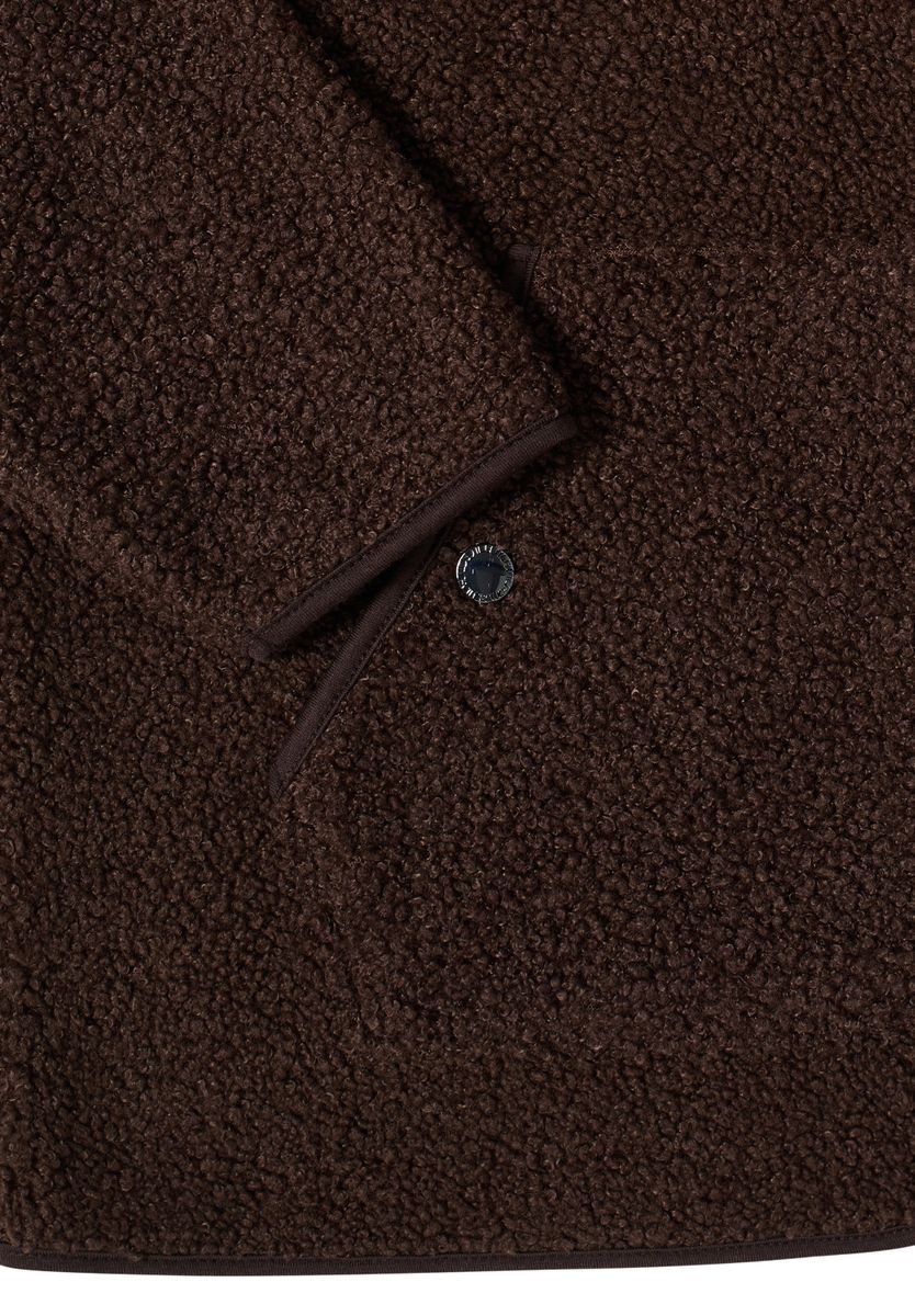 Jacke aus Teddy-Material mit Zipper