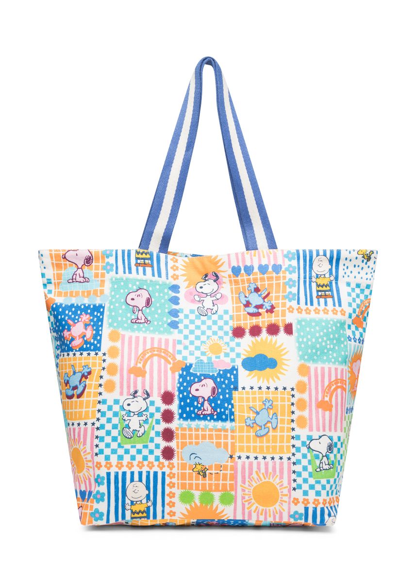 Peanuts Shopper aus Canvas mit PEANUTS-Muster