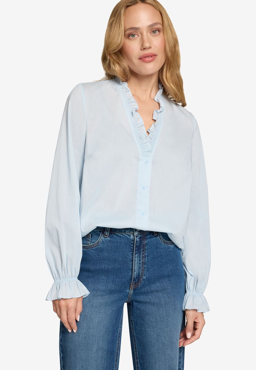 Bluse mit Rüschen