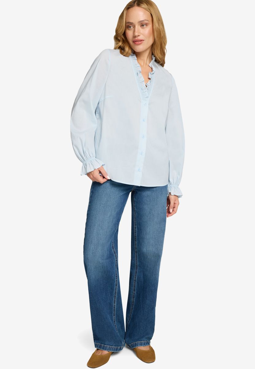 Bluse mit Rüschen