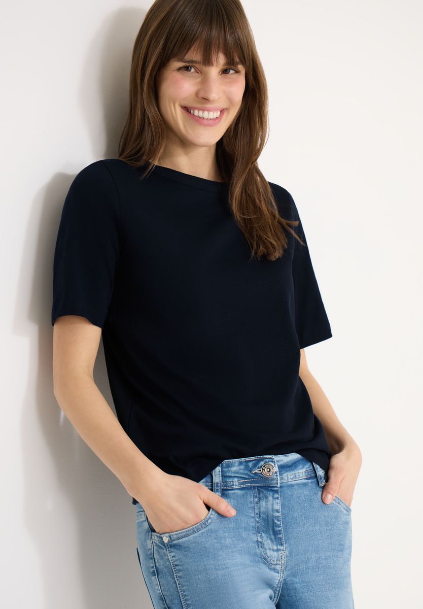 Kurzarm T-Shirt aus reiner Baumwolle