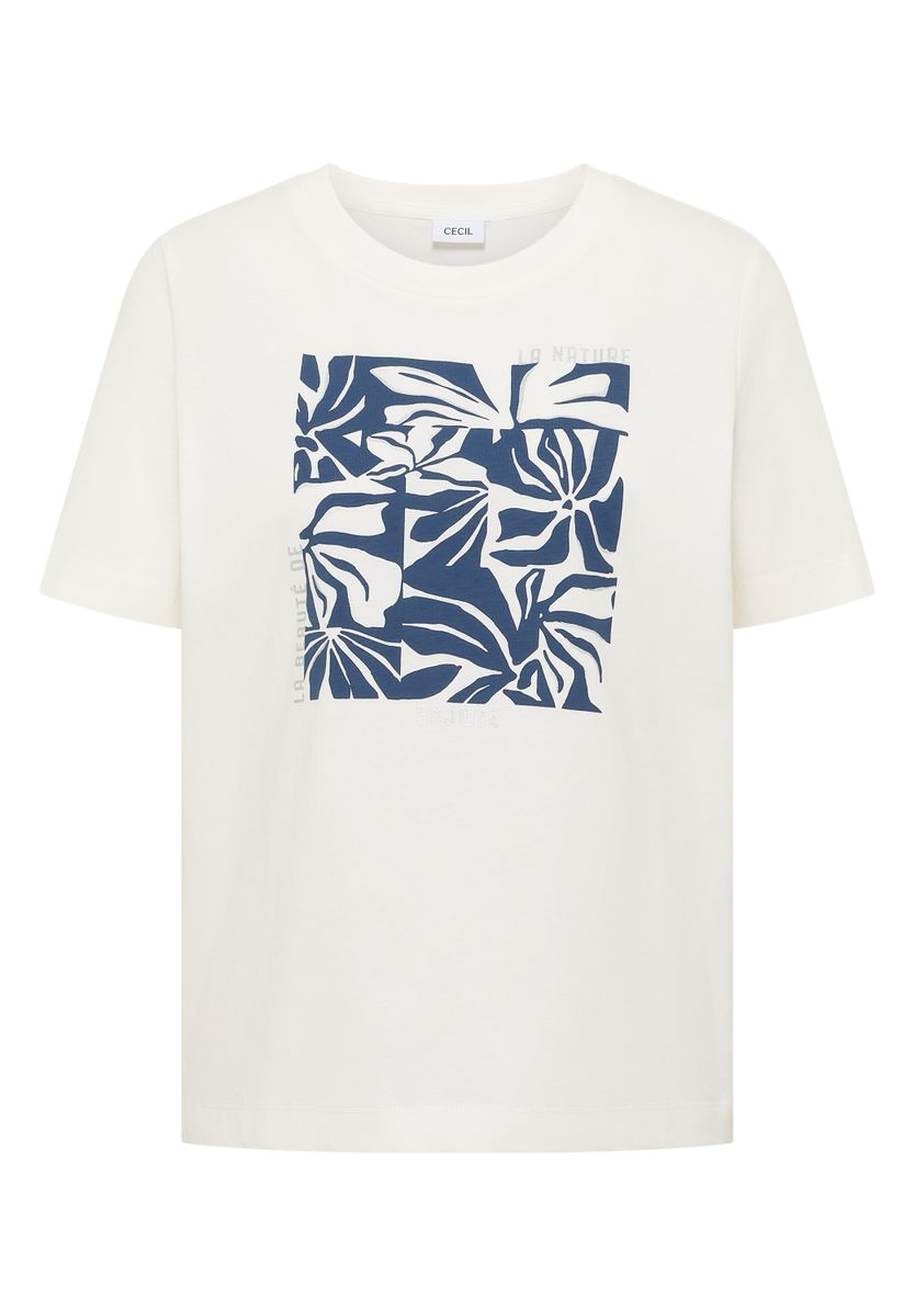 T-Shirt mit Rundhals und Frontprint