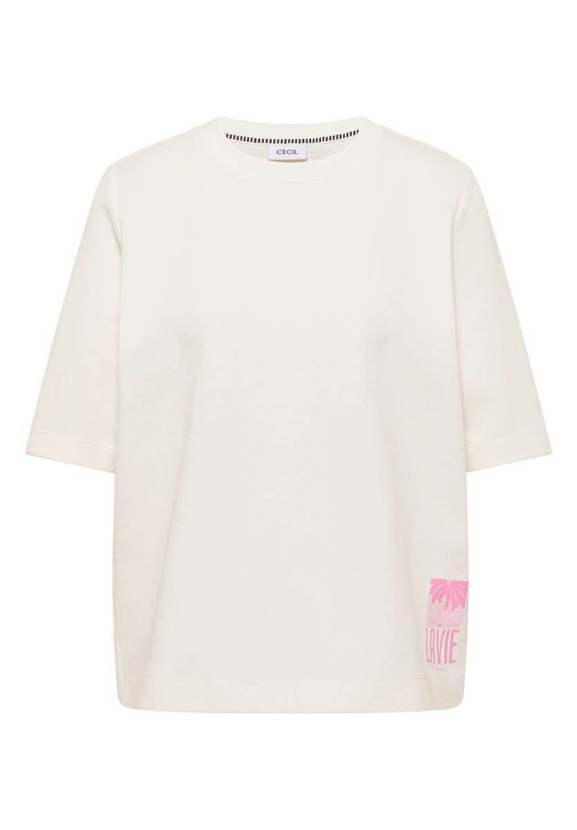 Kurzarm Sweatshirt mit Backprint