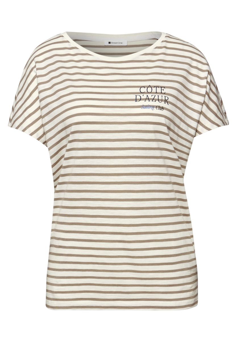 Dropped Shoulder Shirt mit Streifen