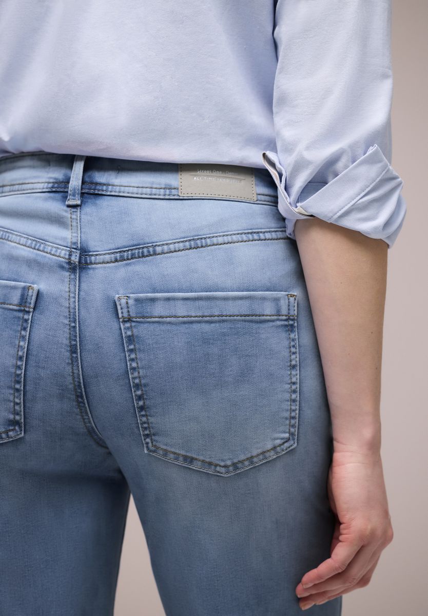 High Waist Wide Leg Jeans im Loose Fit