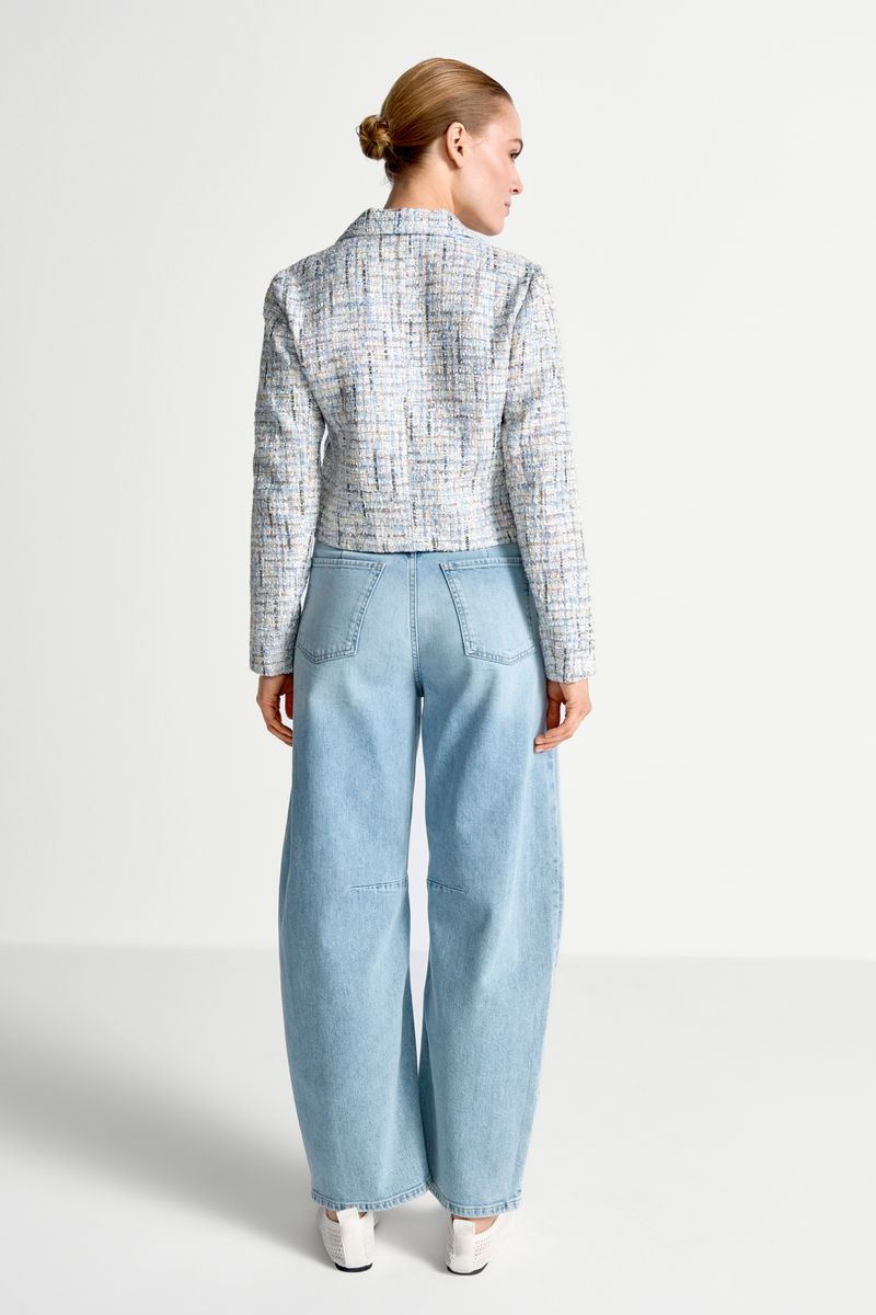 Cropped boucle jacket