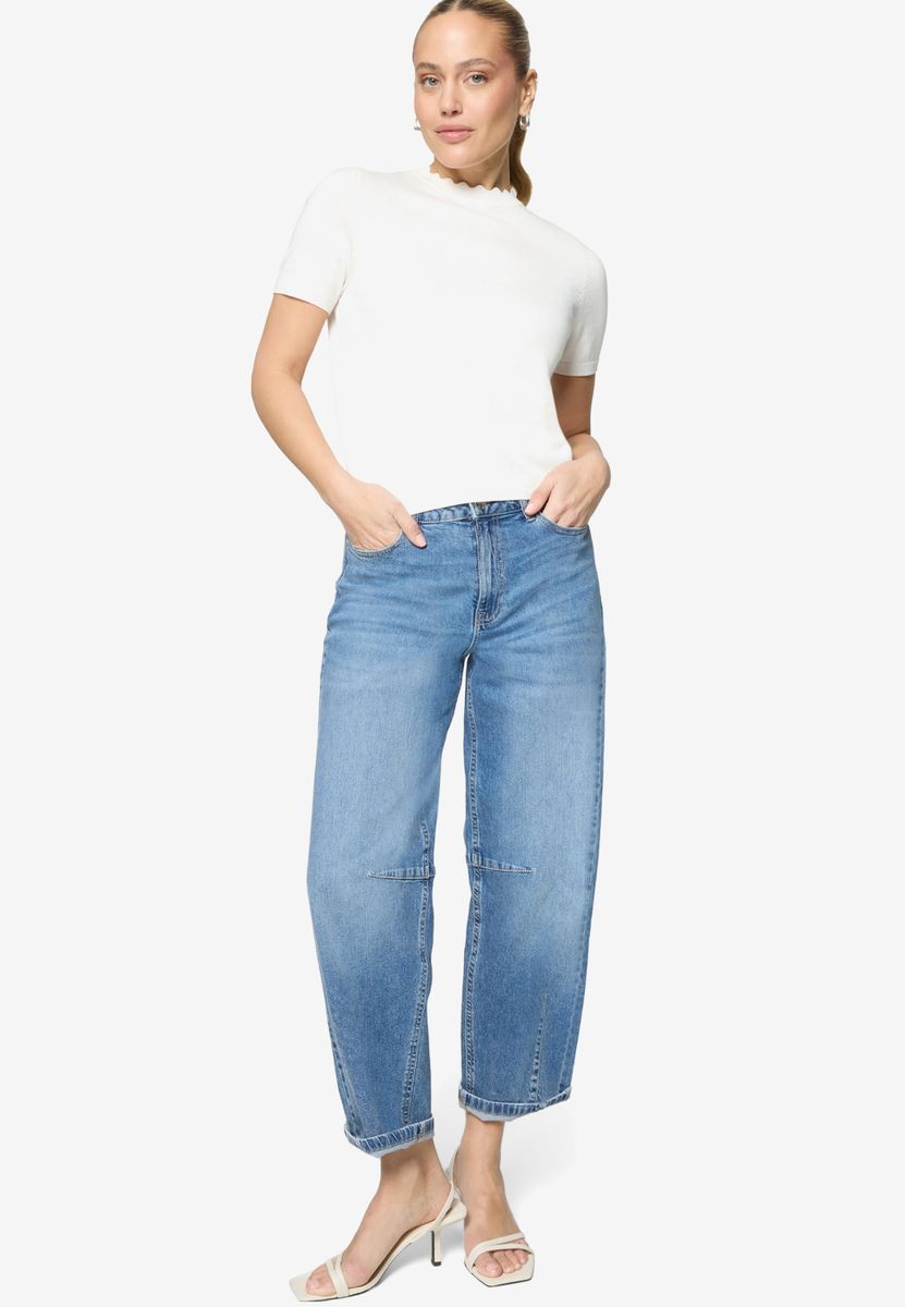 Barrel-Jeans  Mid Waist 28 Inch