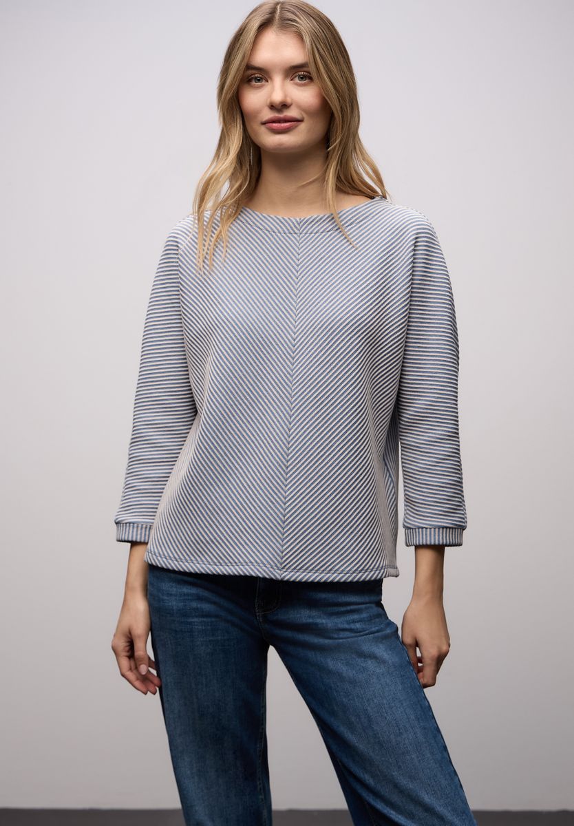 Two-Tone Strukturshirt
