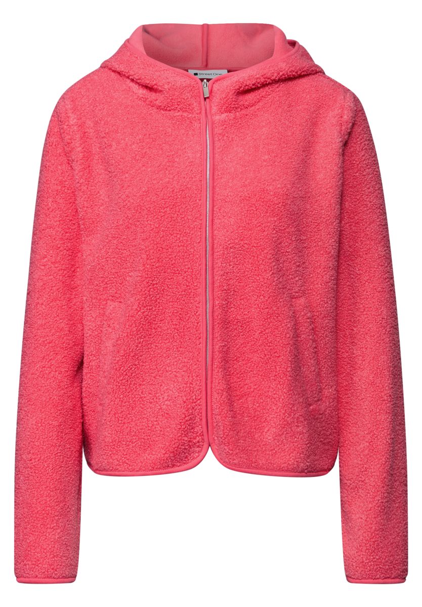 Teddy-Jacke mit Kapuze