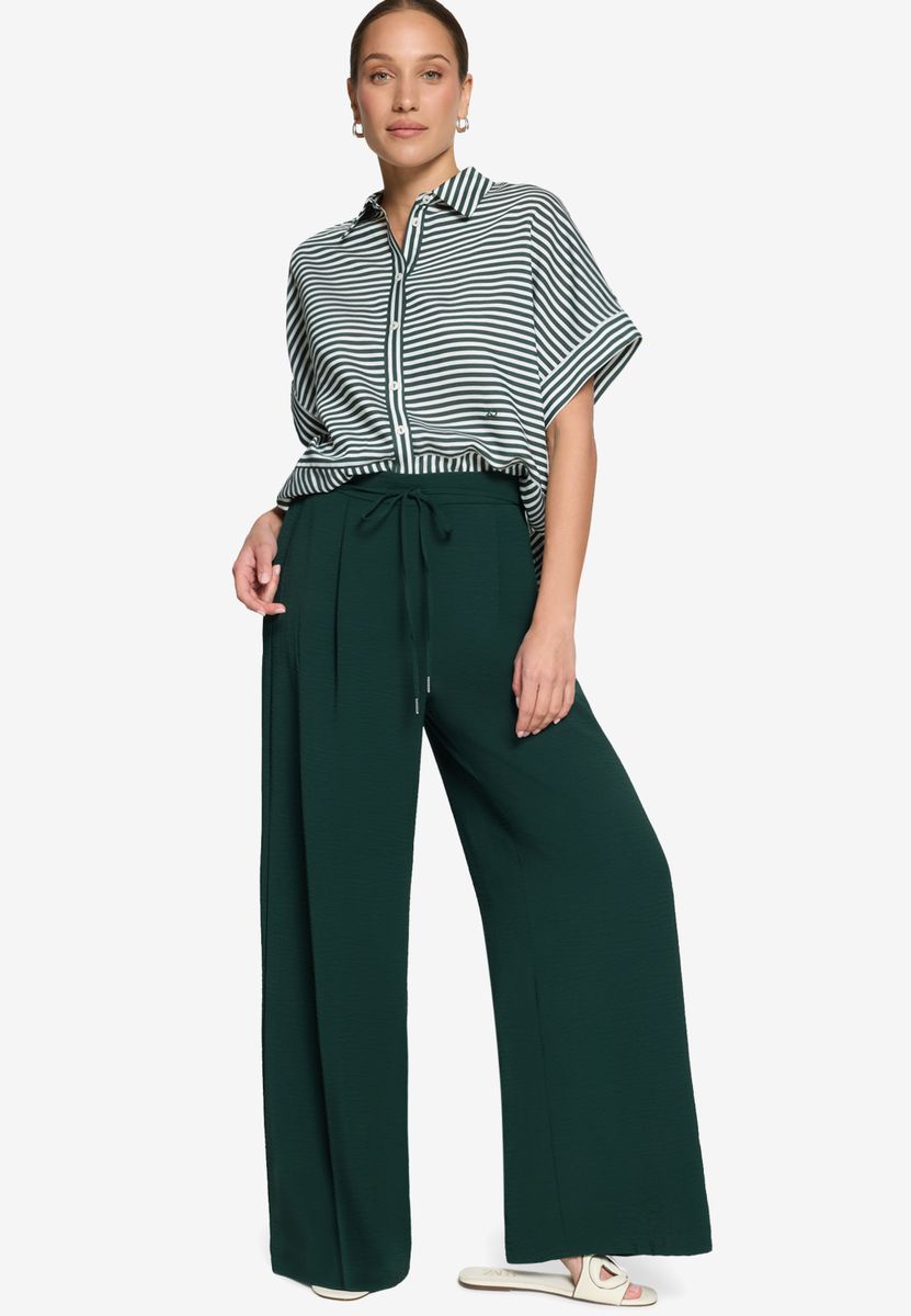 Stoffhose mit Bindegürtel 30 Inch