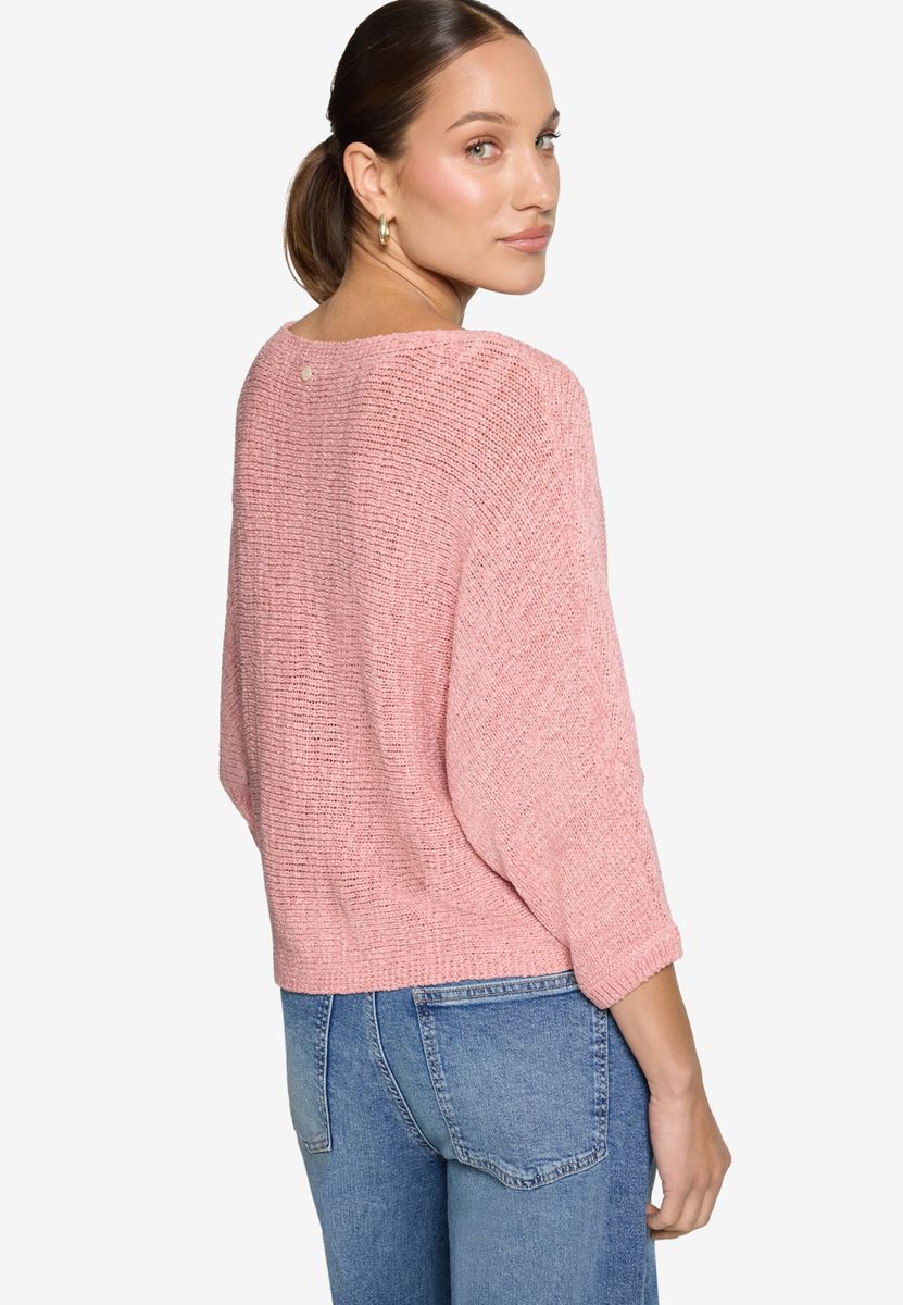 Strickpullover mit Fledermausärmeln