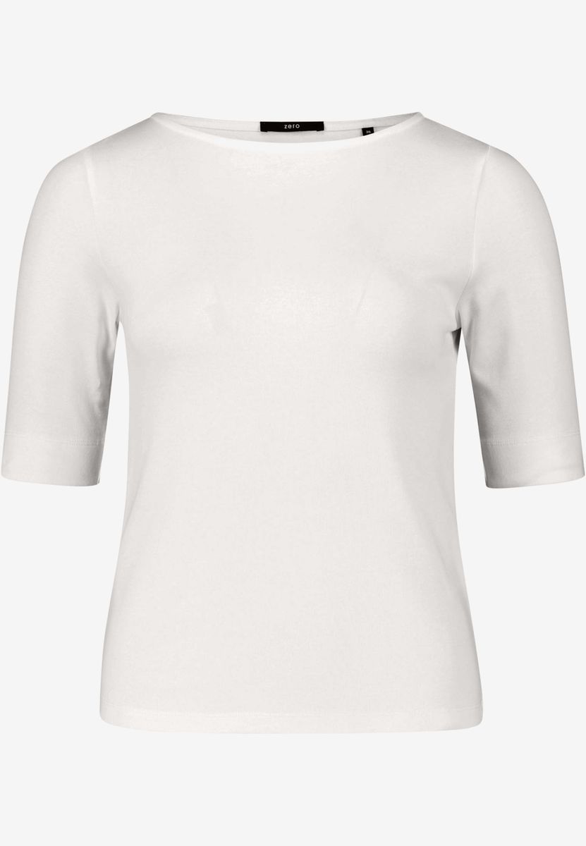 Basic Shirt  mit U-Boot-Ausschnitt