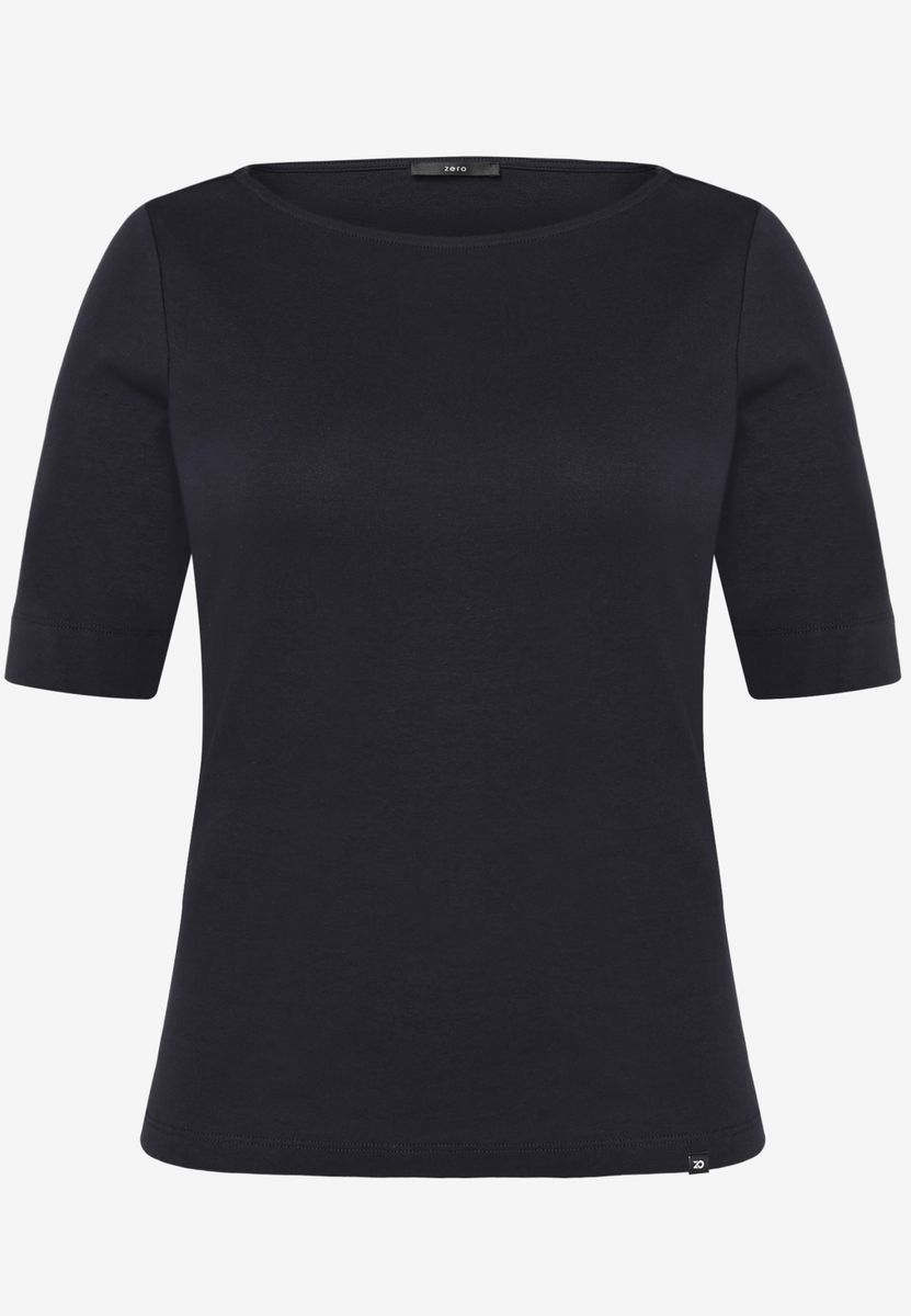 Basic Shirt  mit U-Boot-Ausschnitt