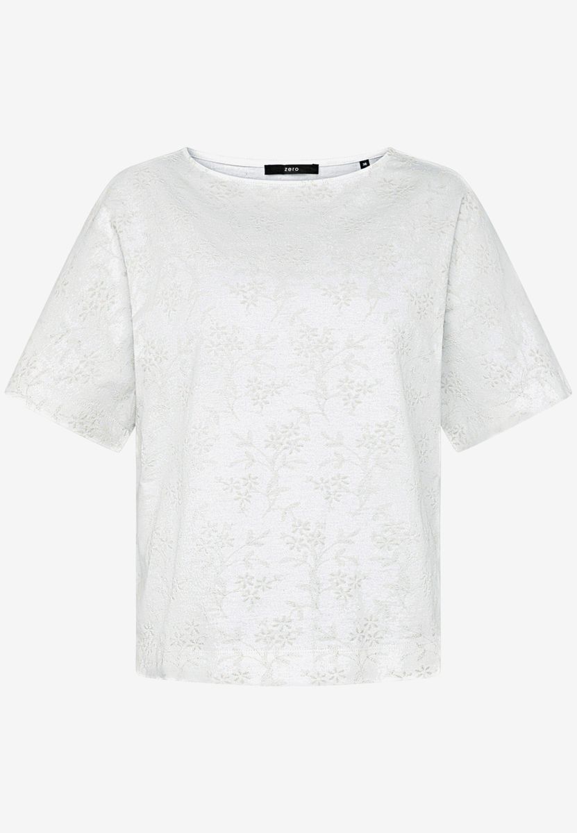 Baumwoll-T-Shirt   mit Stickerei