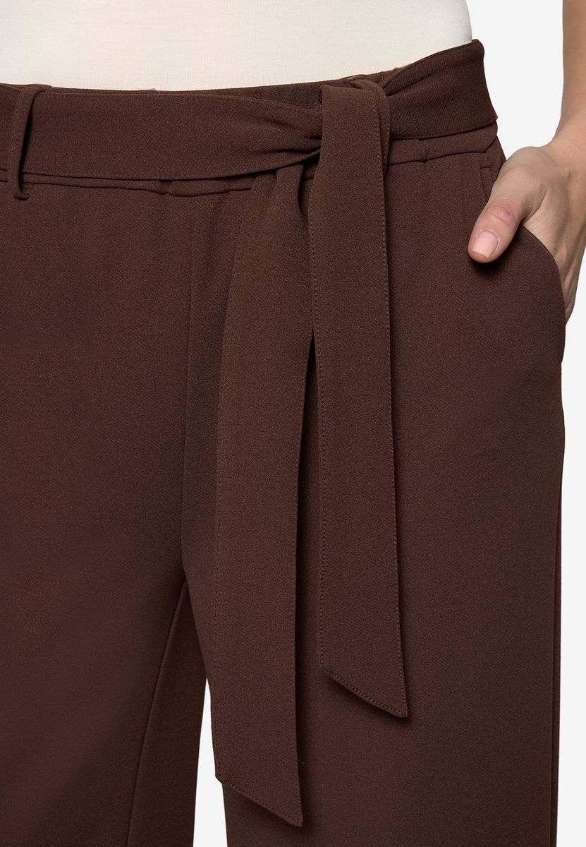 Hose Hose mit Stoffgürtel