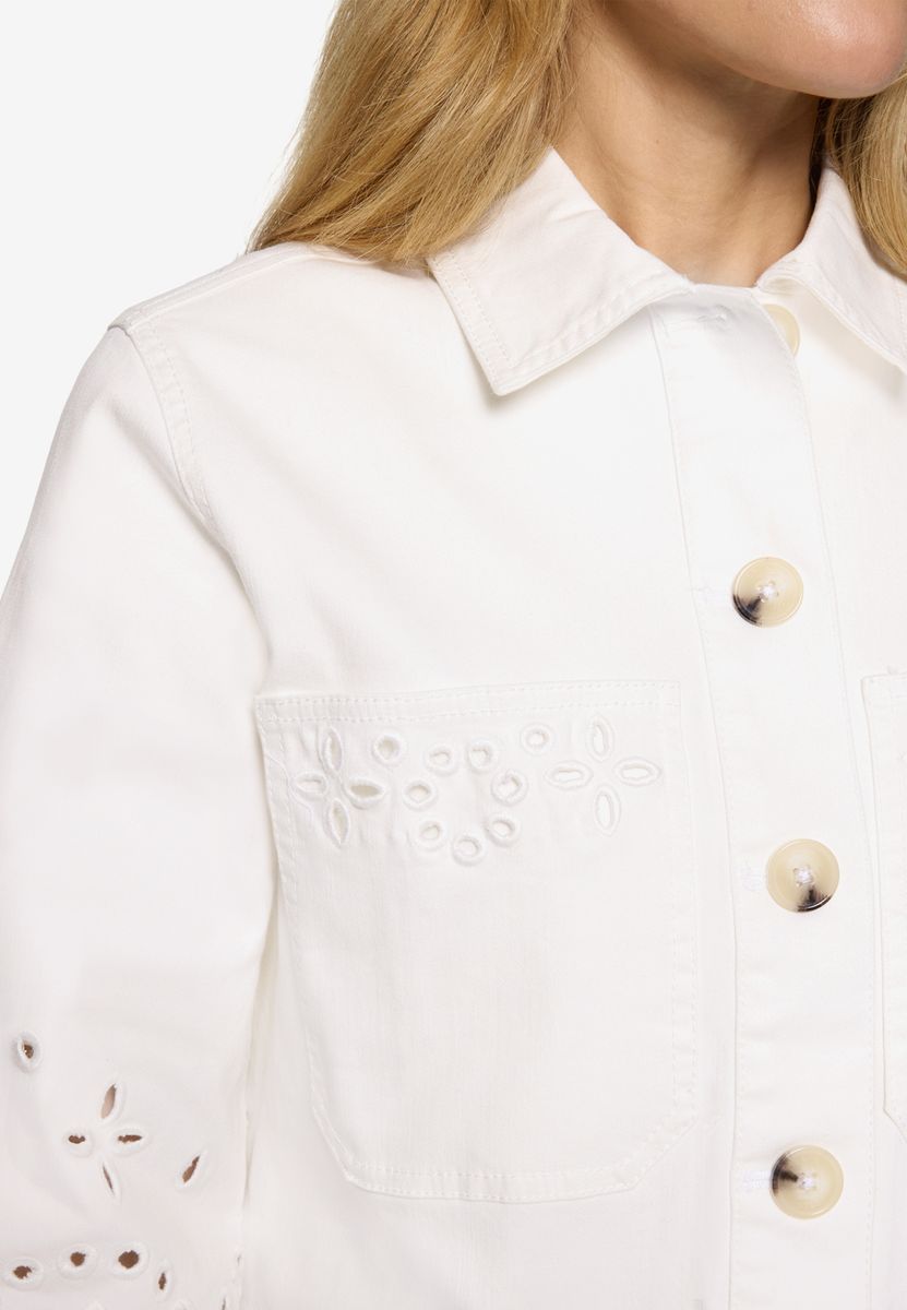 Blazer-Jacke  mit Lochmuster