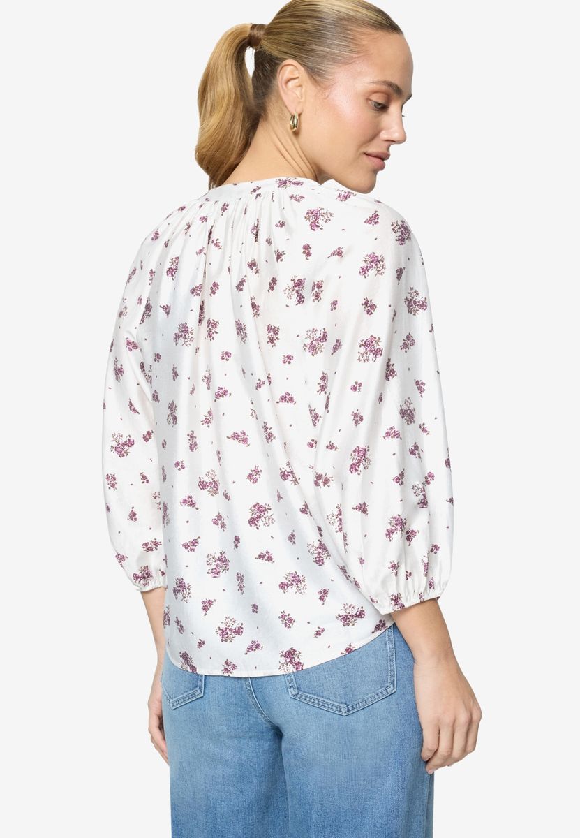 Schlupfbluse  mit Blumen
