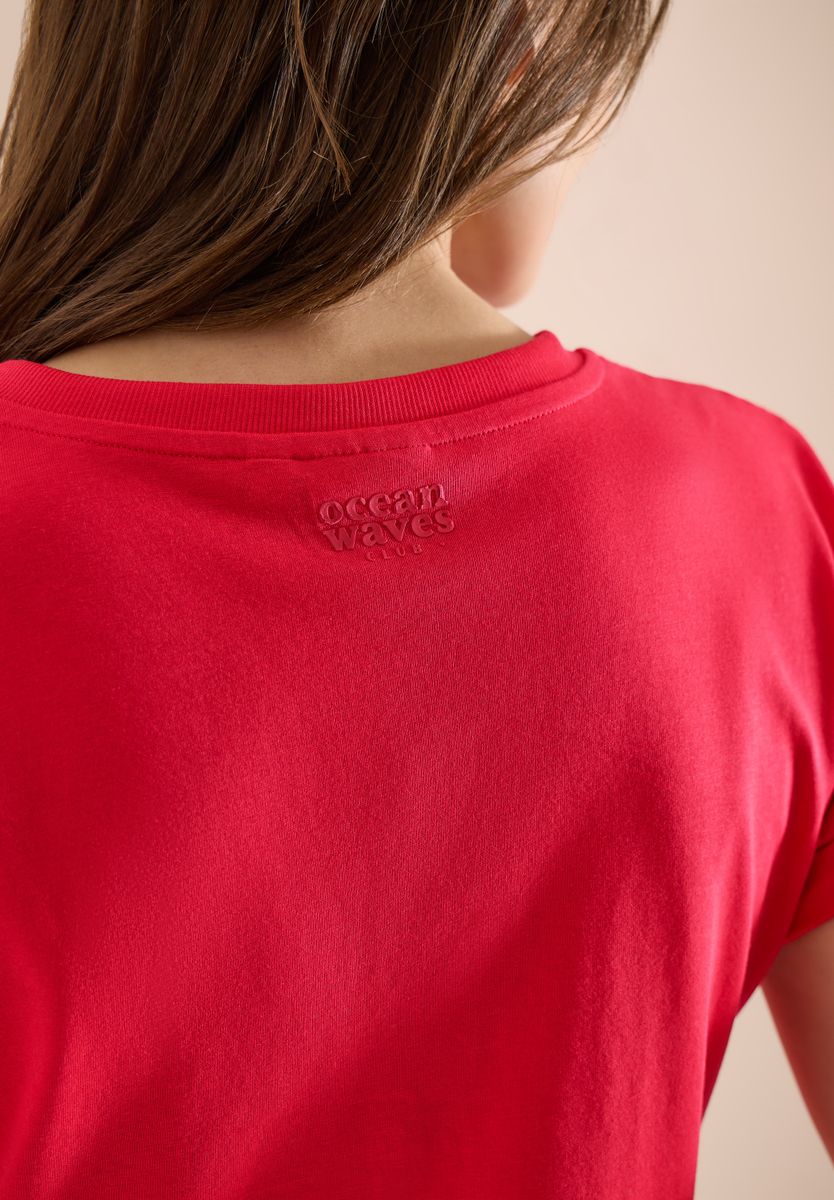 Shirt mit Split Neck im Tunika-Look