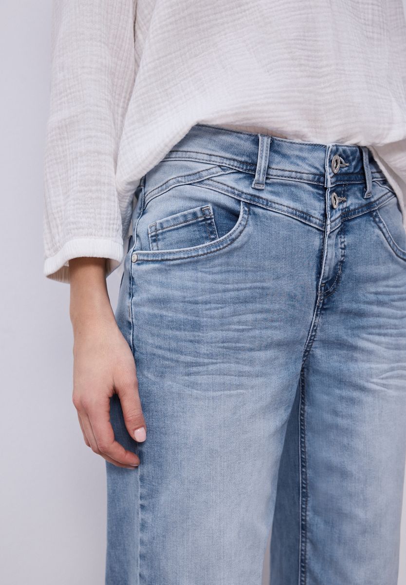 High Waist Wide Leg Jeans im Loose Fit