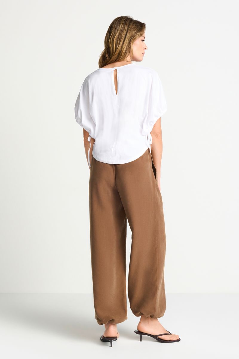 Wide Fit T-Shirt with Woman Print