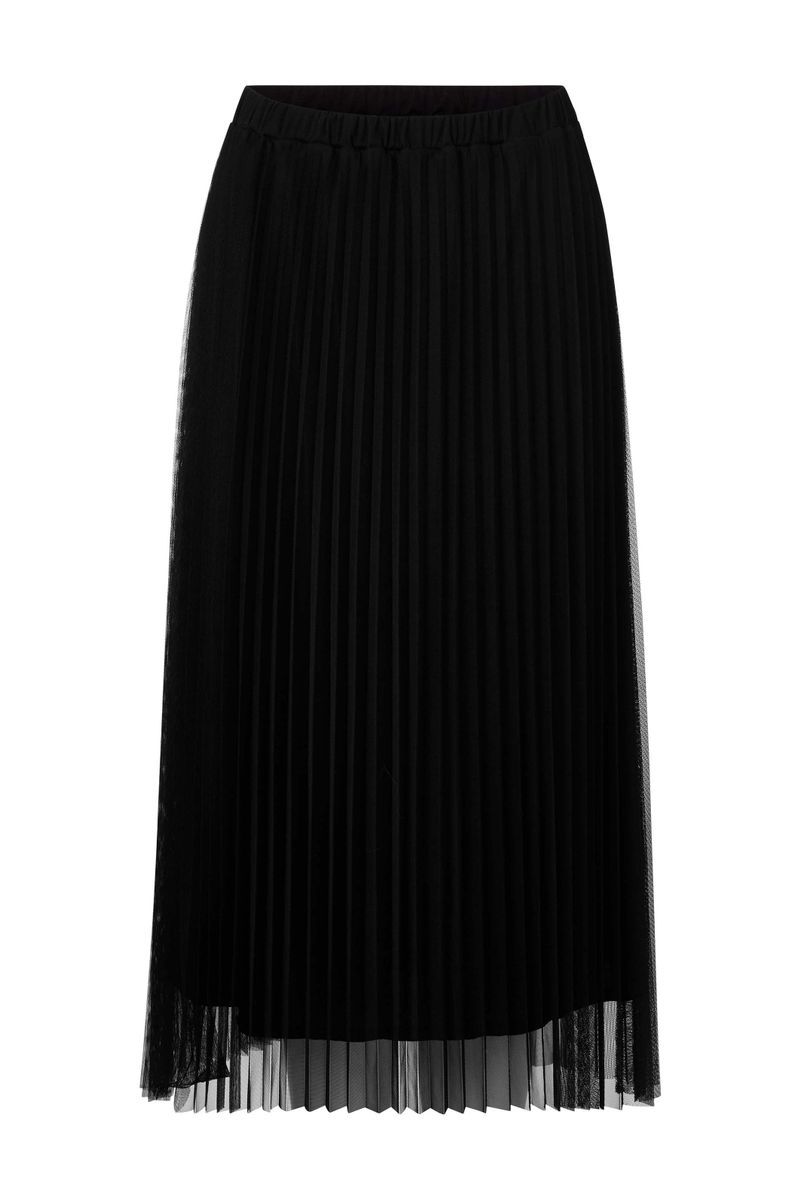 Tulle plissee skirt