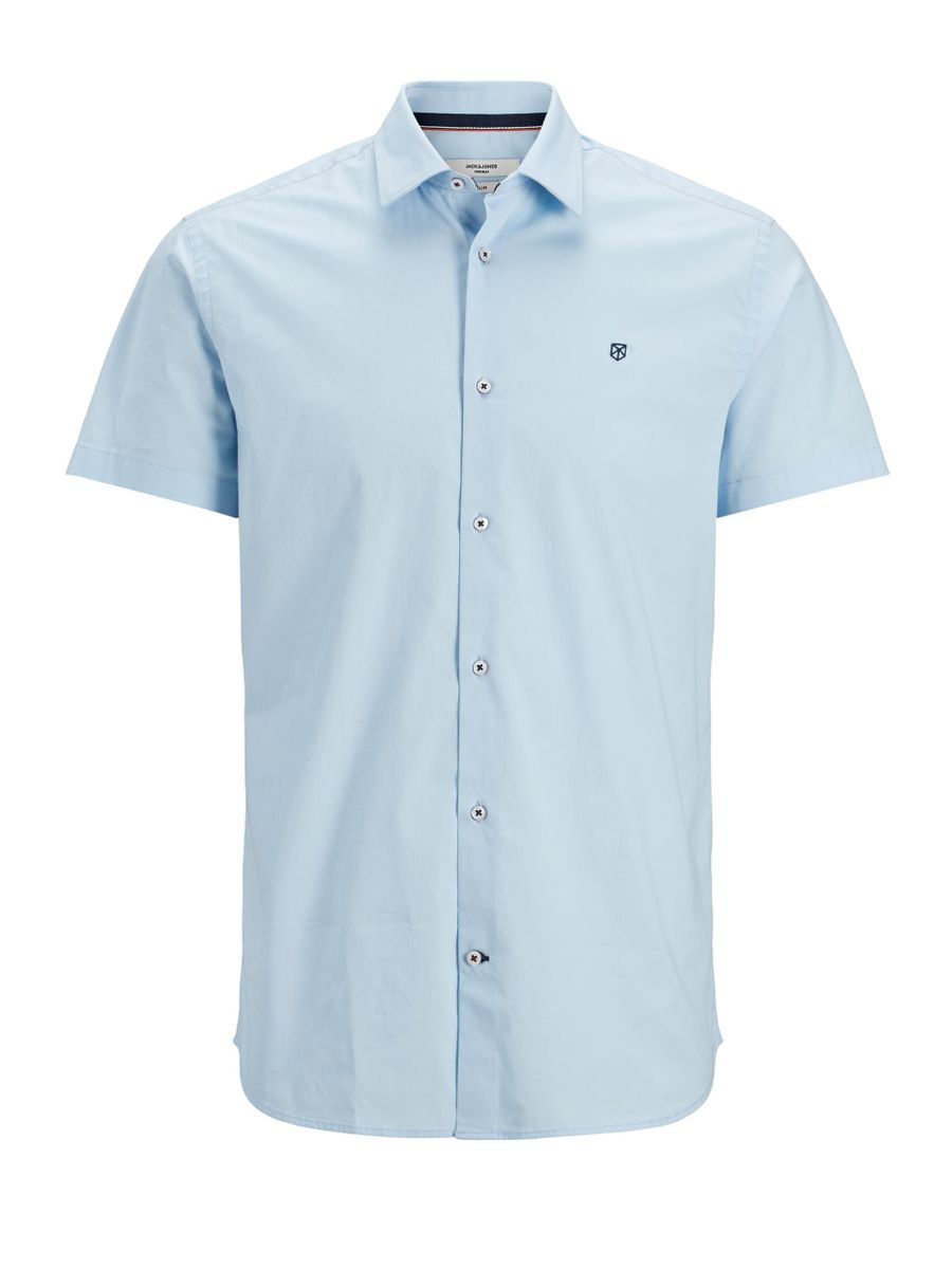 JPRBLAWORLD LOGO SHIRT S/S STRETCH EXP