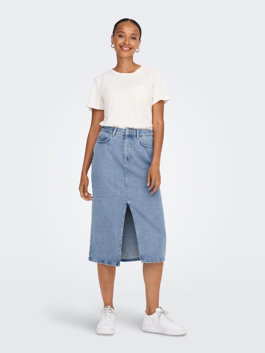 ONLBIANCA MIDI SKIRT DNM  REA NOOS